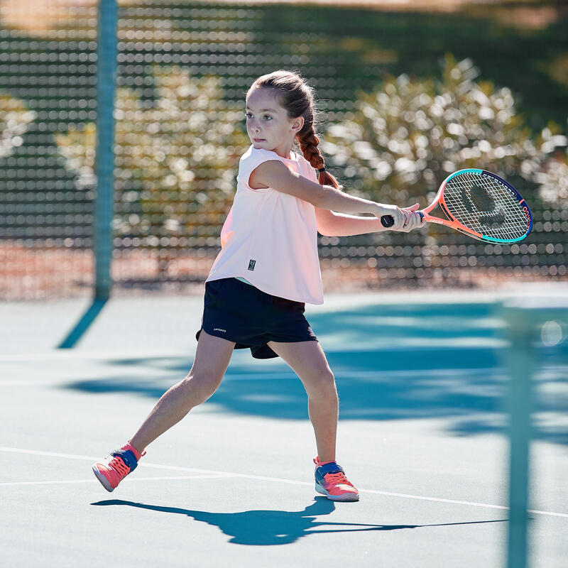 Șort Tenis TSH500 Negru Fete