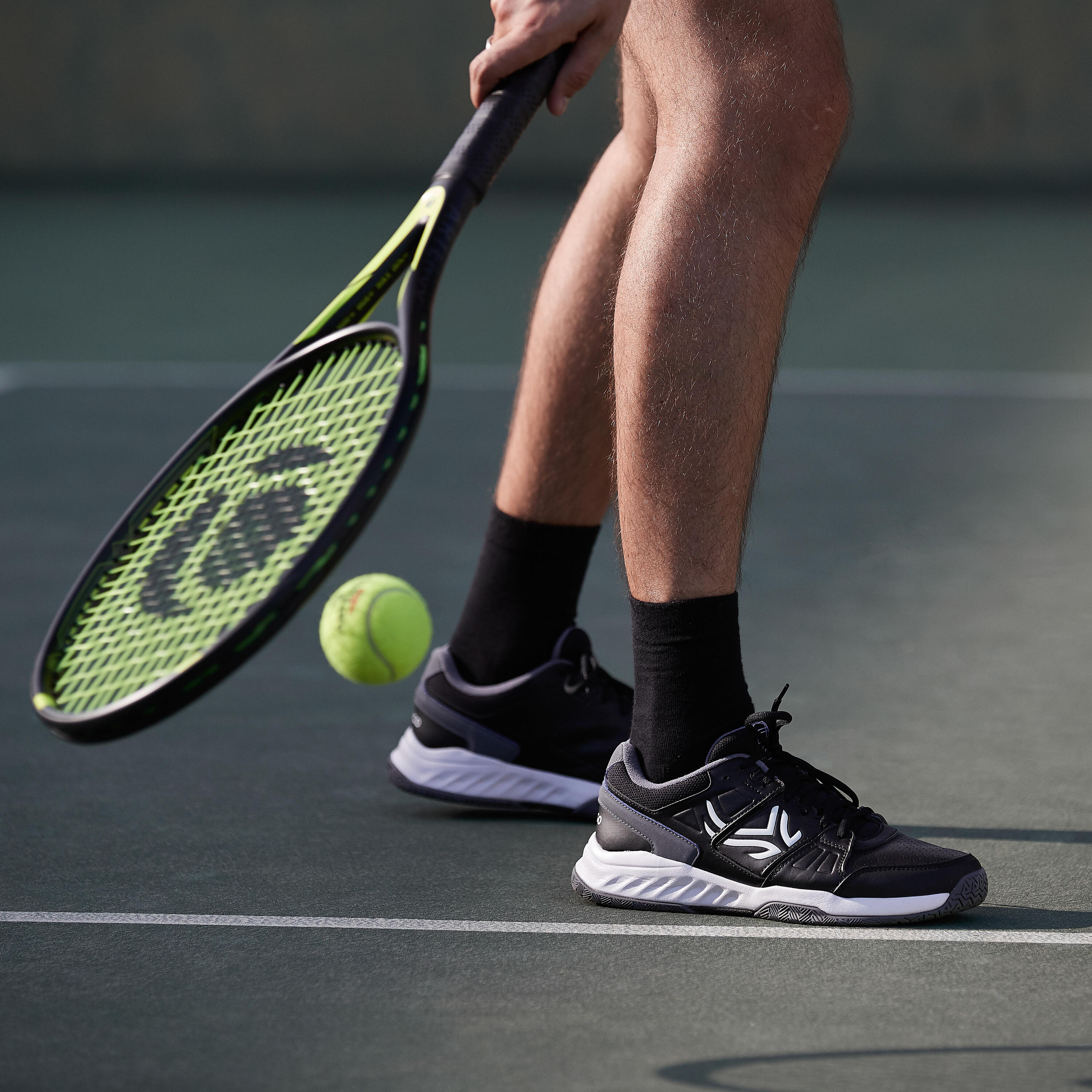 CALZADO DE TENIS HOMBRE TS160 NEGRO MULTITERRENO 11/12