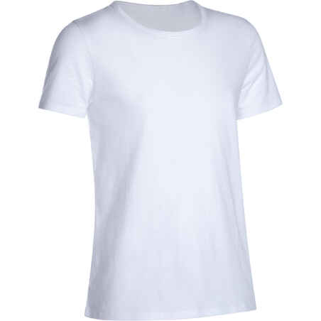 100 Μακό μπλουζάκι άθλησης για αγόρια - Λευκό