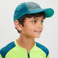 Kids’ Hiking Cap MH100 Aged 7-15 Green