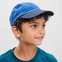 Kids' Hiking cap MH100 - Blue age 7-15 years