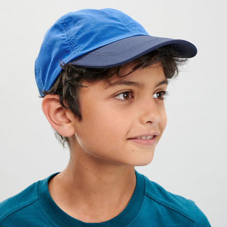 Casquette de randonnée enfant MH100 bleu 7-15 ans