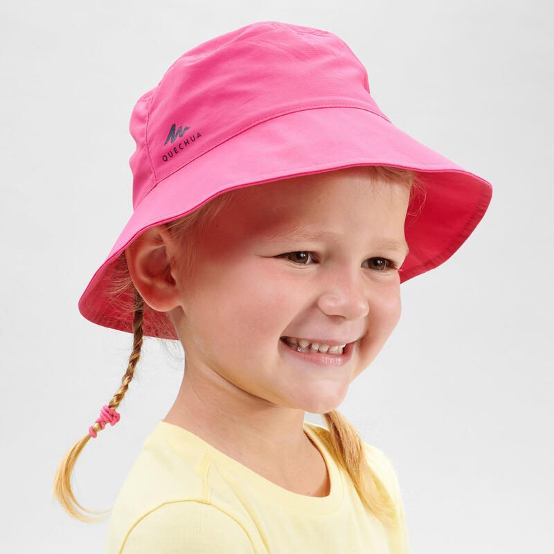 兒童款2到6歲健行遮陽帽MH－粉紅色