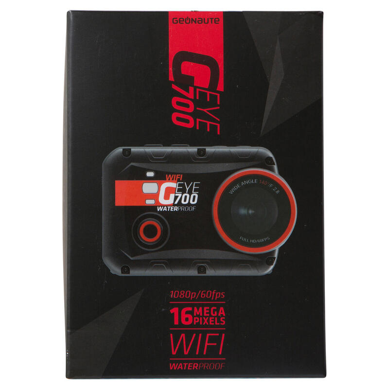 Cámara deportiva G-EYE 700 FULL HD con pantalla táctil.