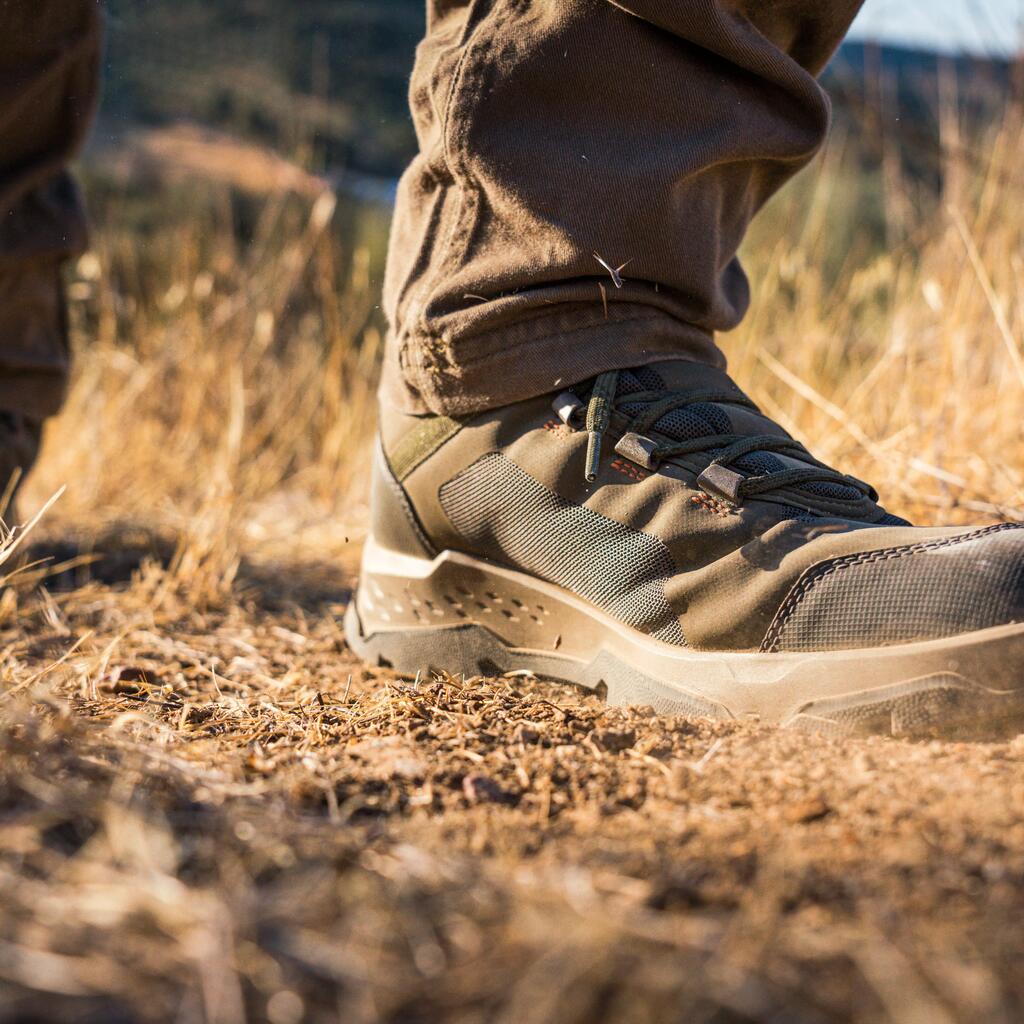 Chaussures Chasse Silencieuses Respirantes Marron 500