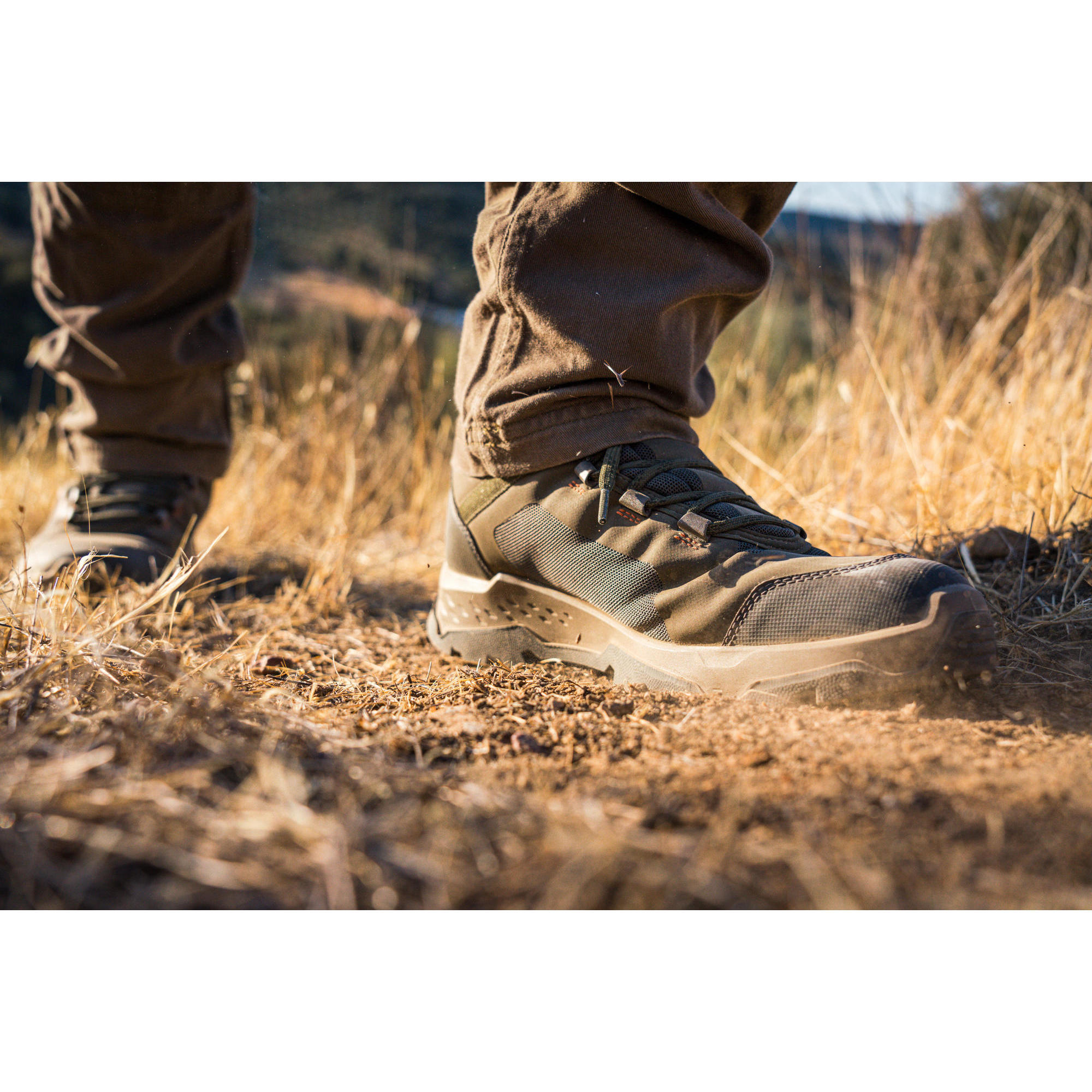 Scarpe da caccia silenziose e traspiranti Brown 500