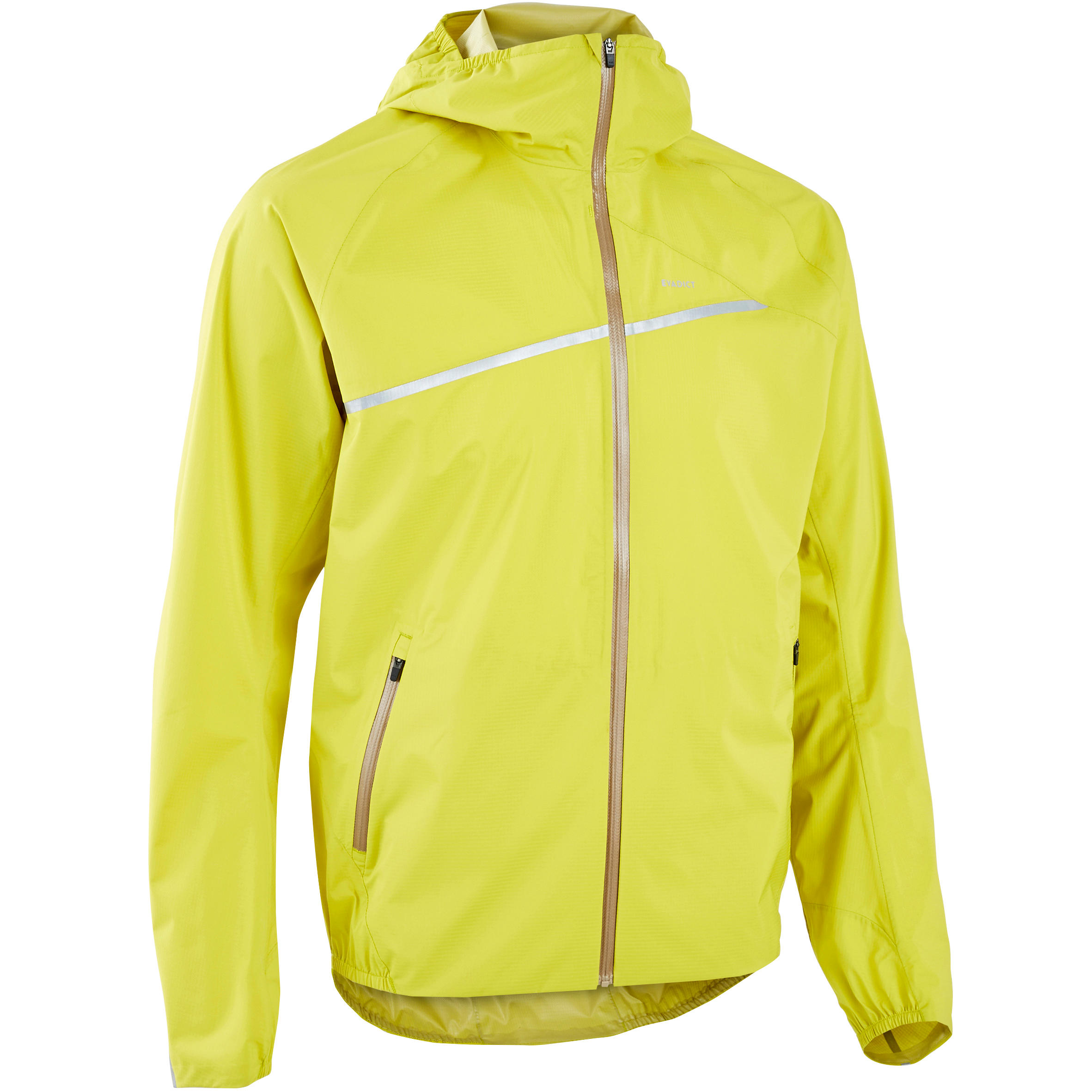 Men s Running Trail Running Waterproof Jacket KIPRUN Run 500 Rain Black KIPRUN Decathlon