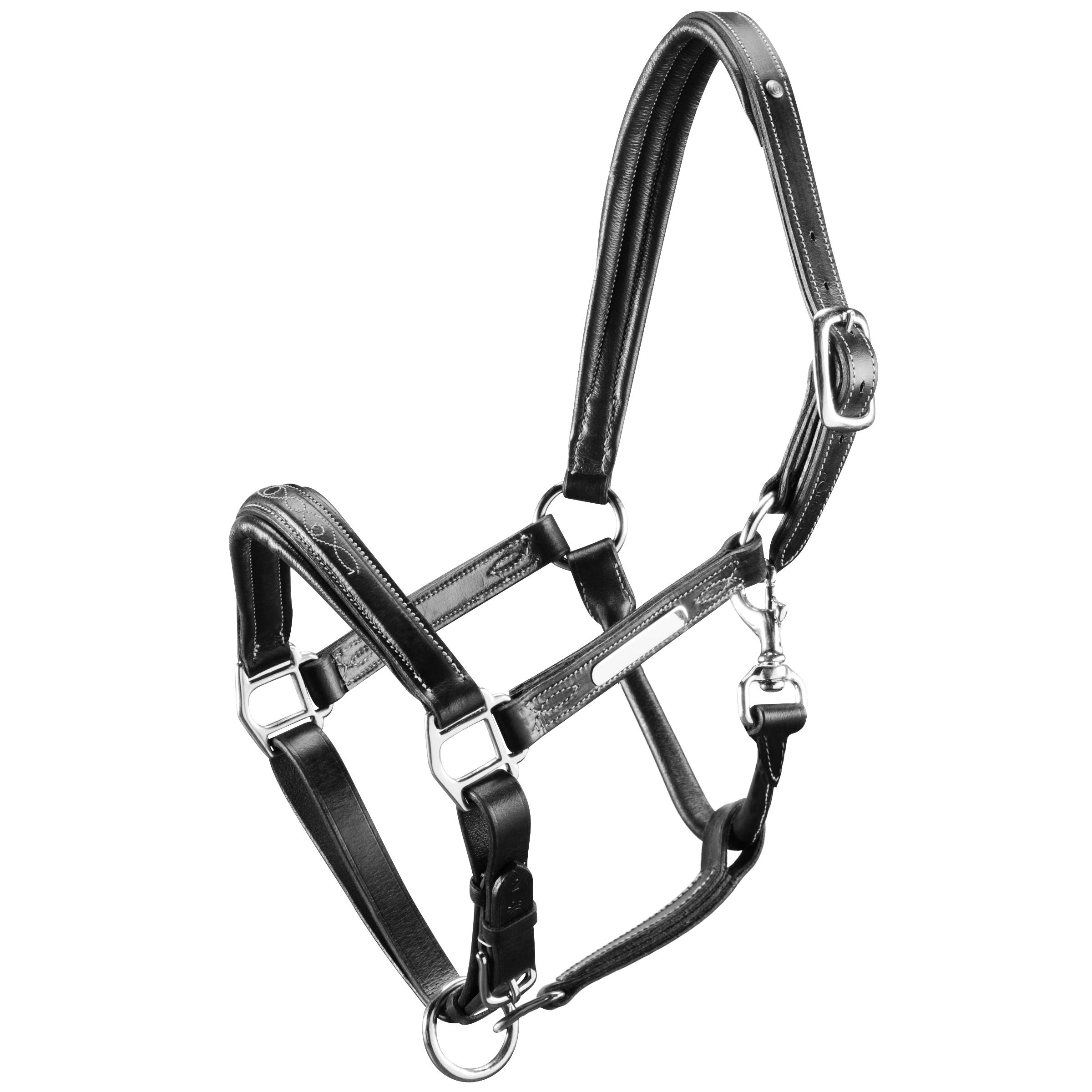 Romeo Horse Riding Leather Horse/Pony Halter - Black 1/9