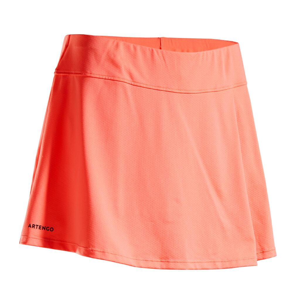 Women's Tennis Skirt SK Soft 500 - Coral