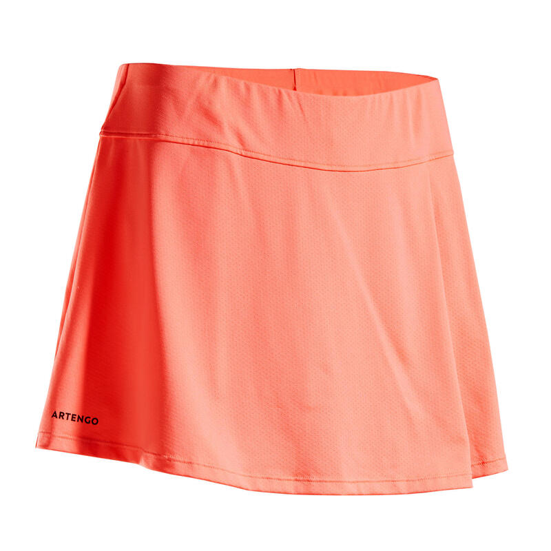 Women's Tennis Skirt SK Soft 500 - Coral