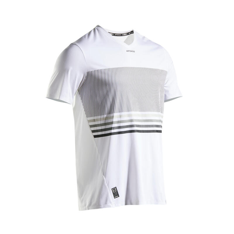 Men's Tennis T-Shirt TTS 900 Light - White/Black