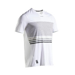 男款輕量網球T恤TTS 900－白黑配色
