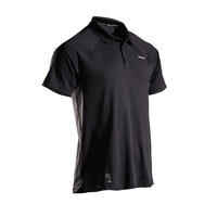 Tennis-Poloshirt Dry 500 Herren schwarz