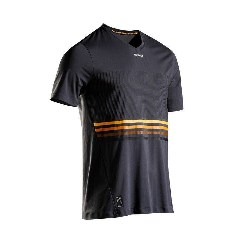 Men's Tennis T-Shirt TTS 900 Light - Grey/Yellow