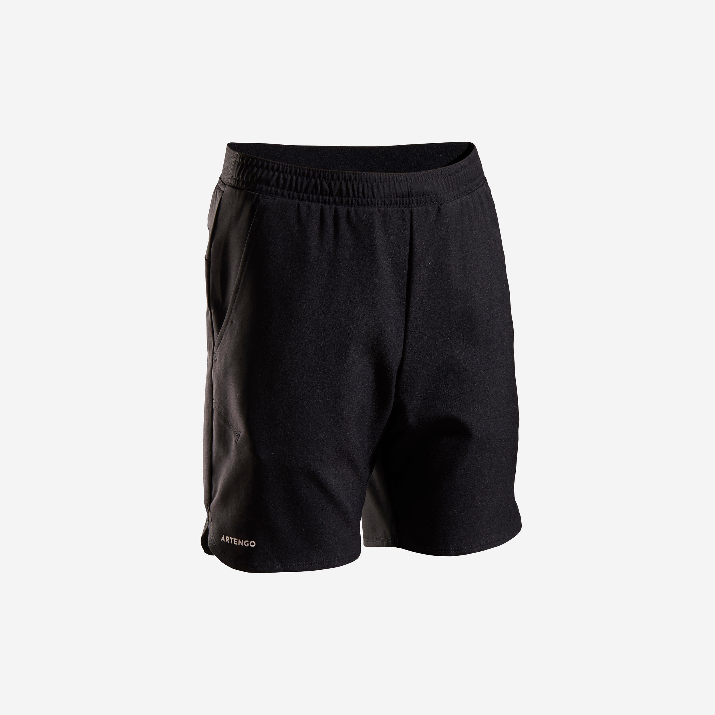 ARTENGO Boys' Tennis Shorts TSH500 - Black