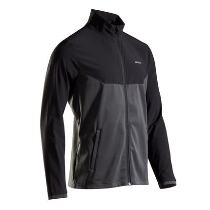VESTE DE TENNIS HOMME ESSENTIAL NOIR GRIS