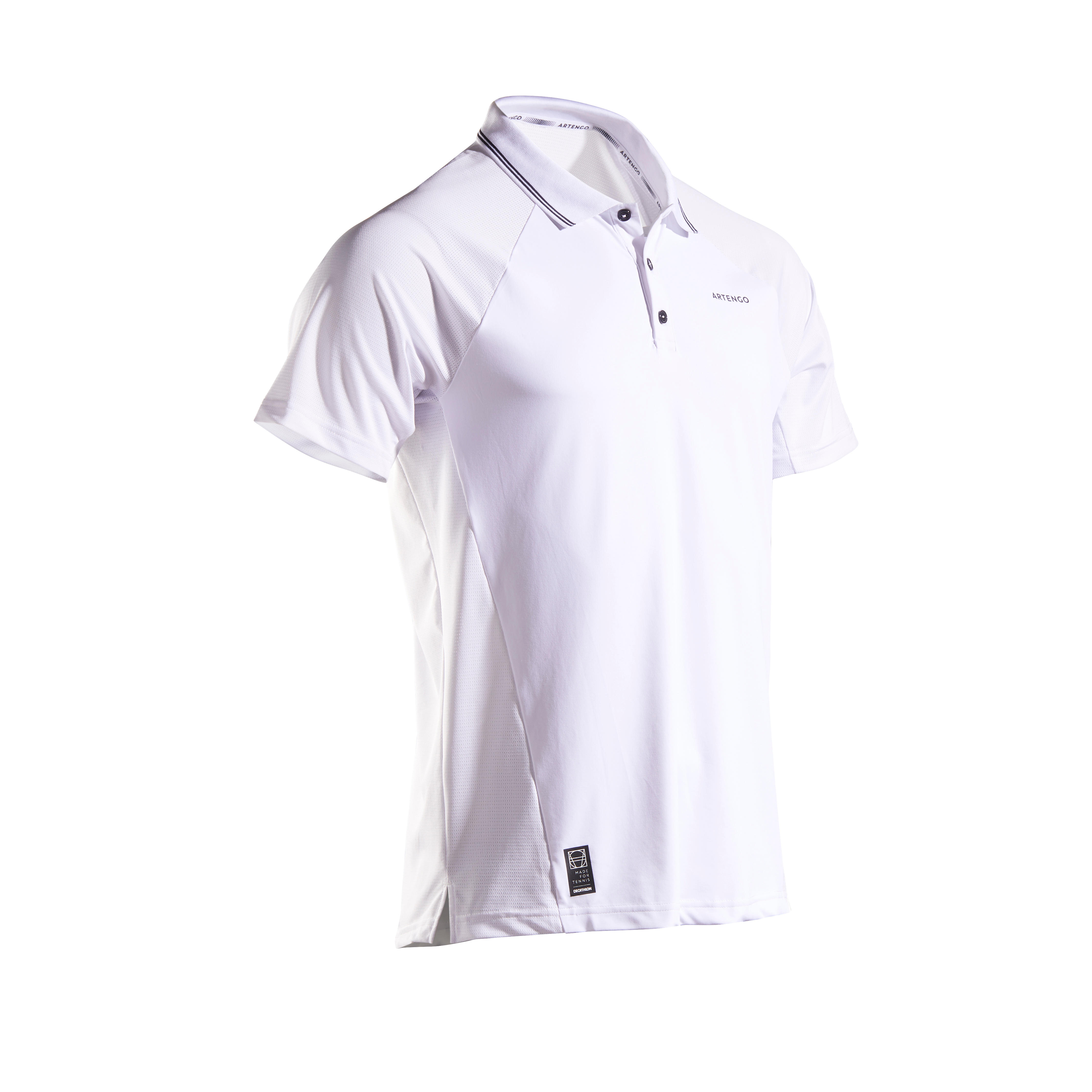 

Men's Tennis Polo T-Shirt Dry 500 - White -  By ARTENGO | Decathlon