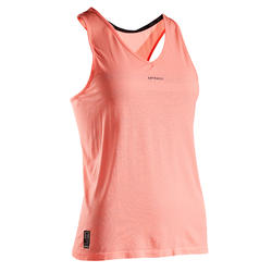 Camiseta de Tirantes Tenis Artengo TK Light 990 Mujer Coral