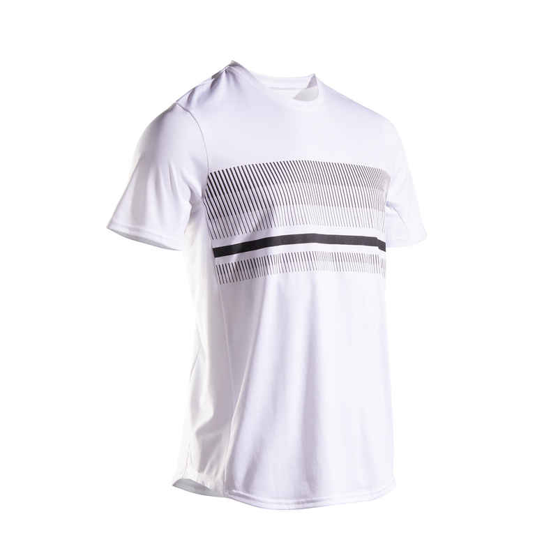 Herren Tennis T-Shirt kurzarm - Essential weiss