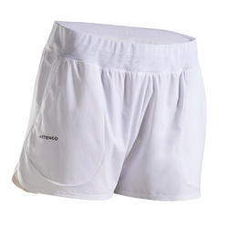 Short tennis dry soft à poche femme - Dry 500 noir