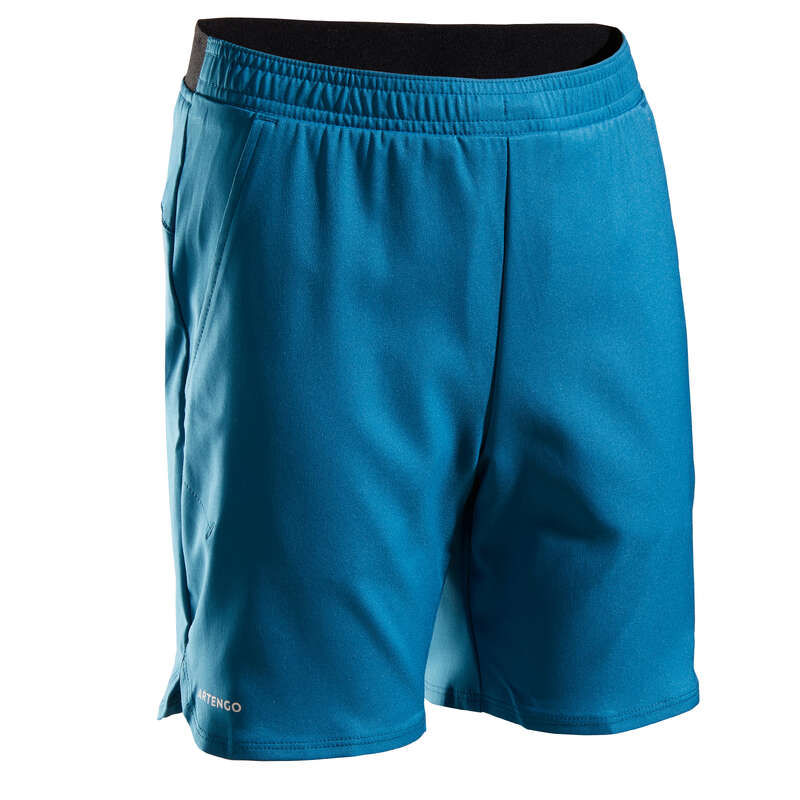 JUNIOR WARM APPAREL Squash - Boys' TSH500 - Petrol ARTENGO - Squash Clothing