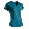 女款網球T恤TS Soft 500－綠色