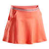 Girls' Tennis Skirt TSK500 - Coral