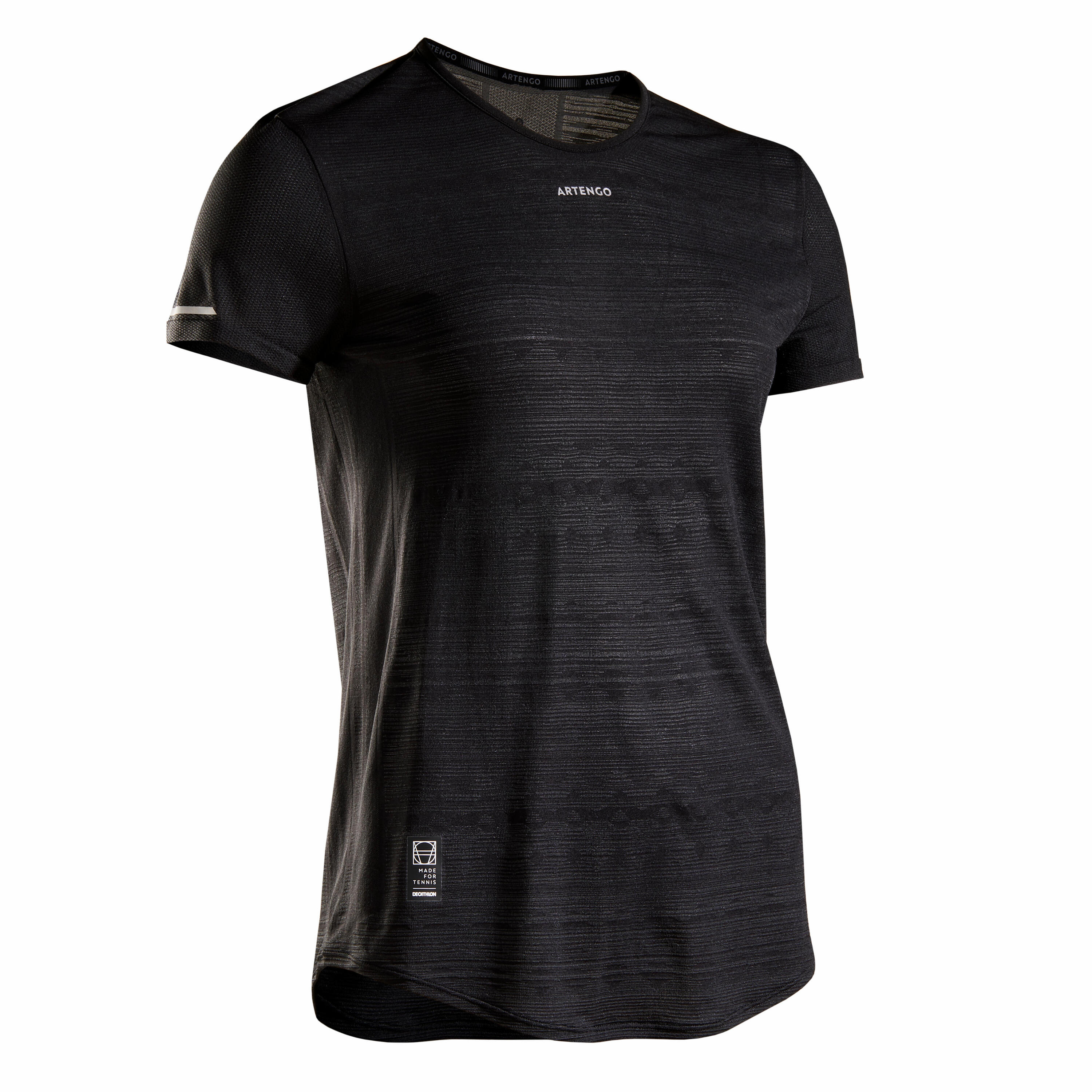 Women's Tennis T-Shirt TS Light 990 - Black 1/10