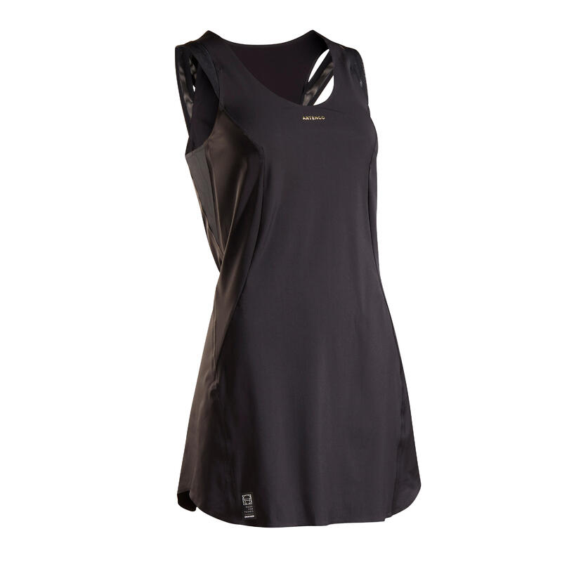 Dámské tenisové šaty Light 900 černé