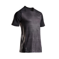 Tennis T-Shirt Herren Dry 500 schwarz Graph