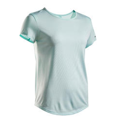 女款網球T恤TS Dry 100－淺綠色