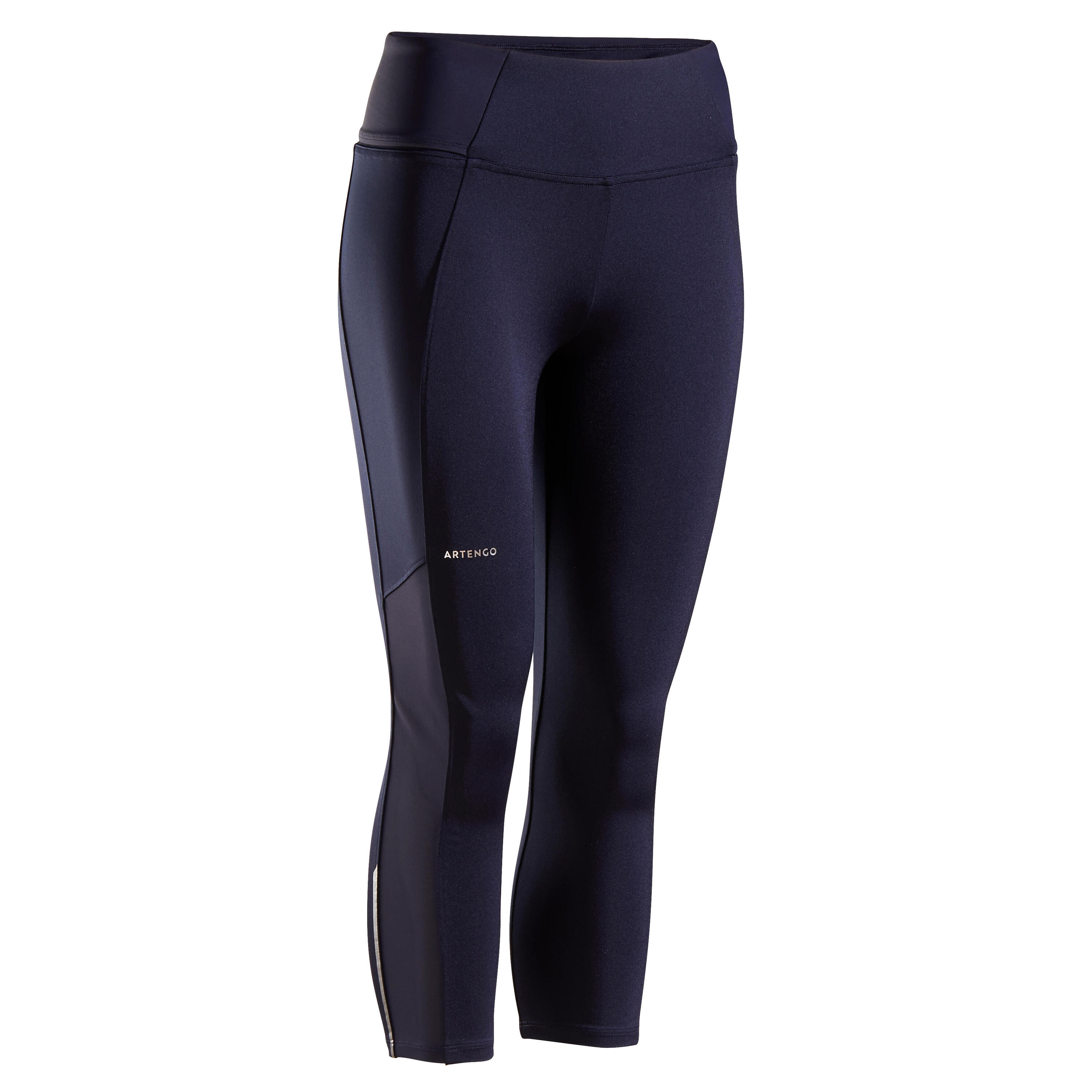 Second Life - Women's Tennis Quick-Dry Cropped Leggings Dry Hip Ball - Blue/Black - EXCELLENT 7/17