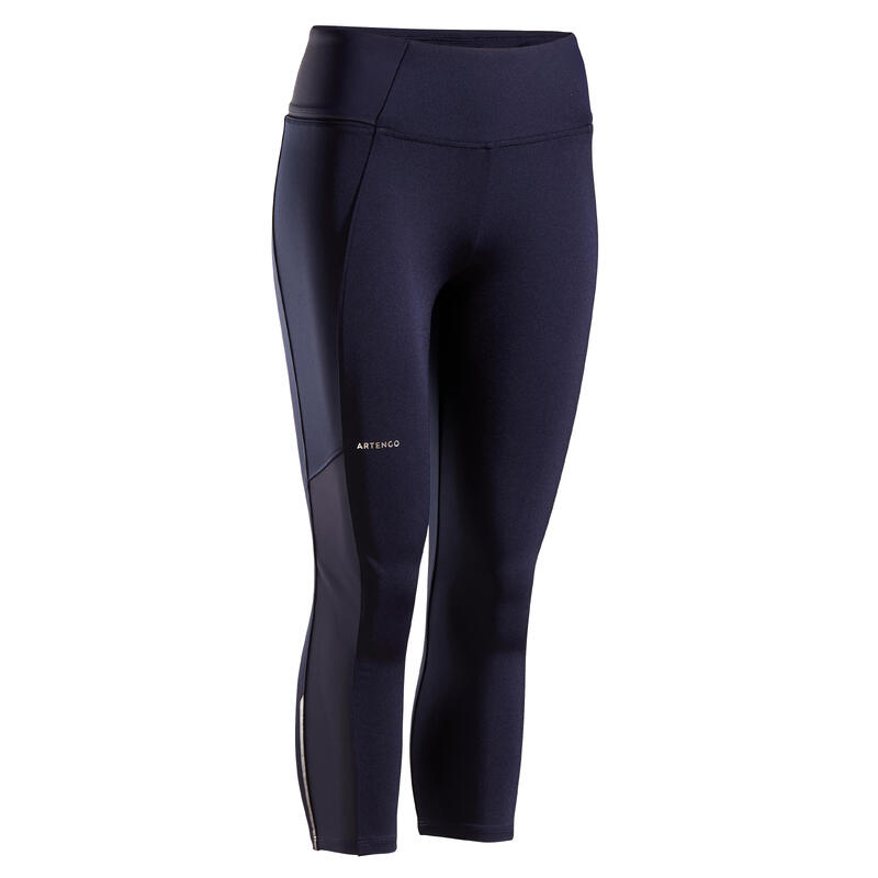 Damen Leggings kurz - Dry Hip Ball blau/schwarz