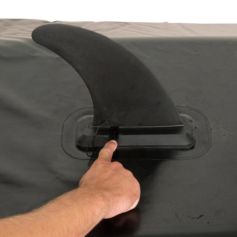 STANDARD FIN GUIDE RAIL INFLATABLE STAND UP PADDLE BLACK