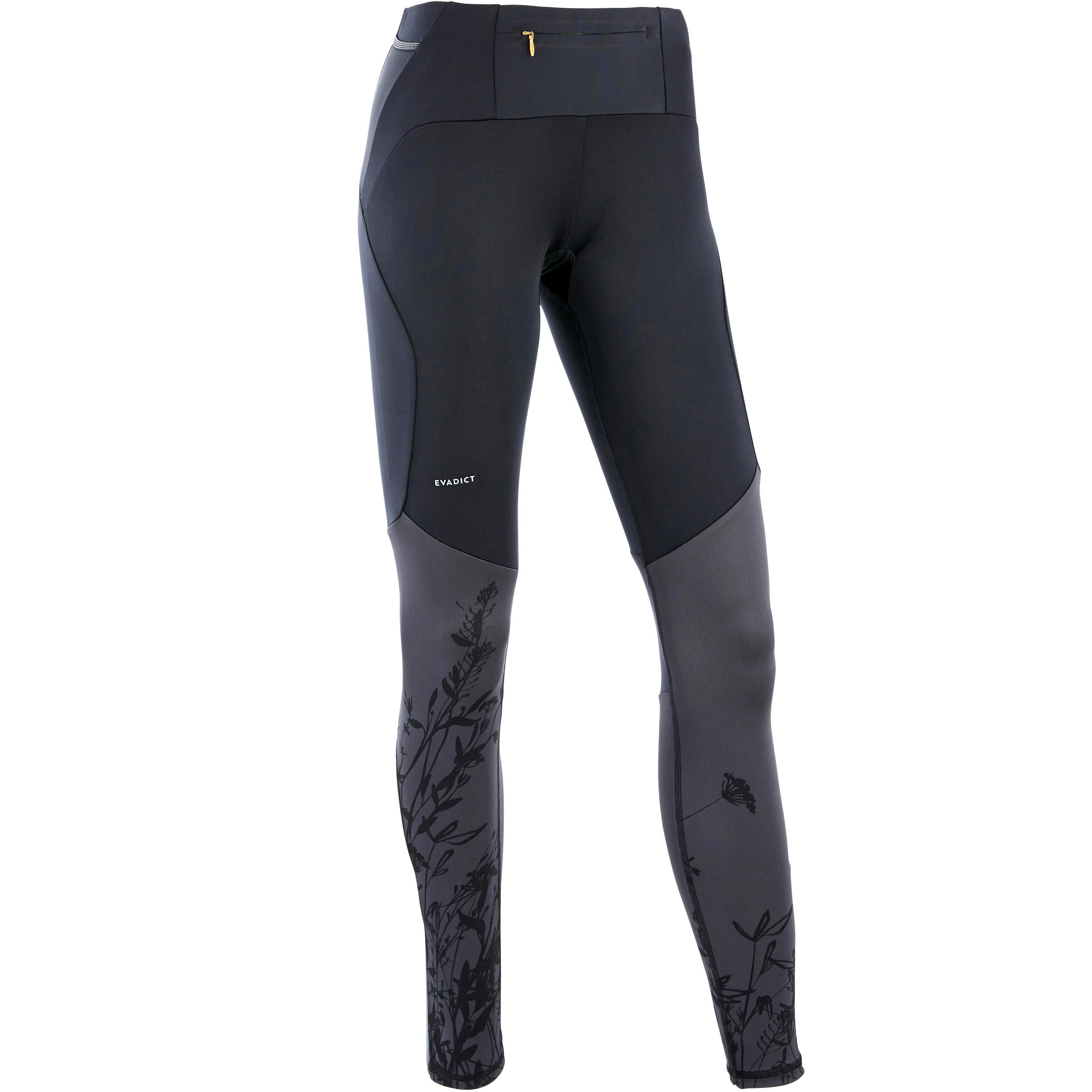 WOMEN'S TRAIL RUNNING TIGHTS - BLACK 