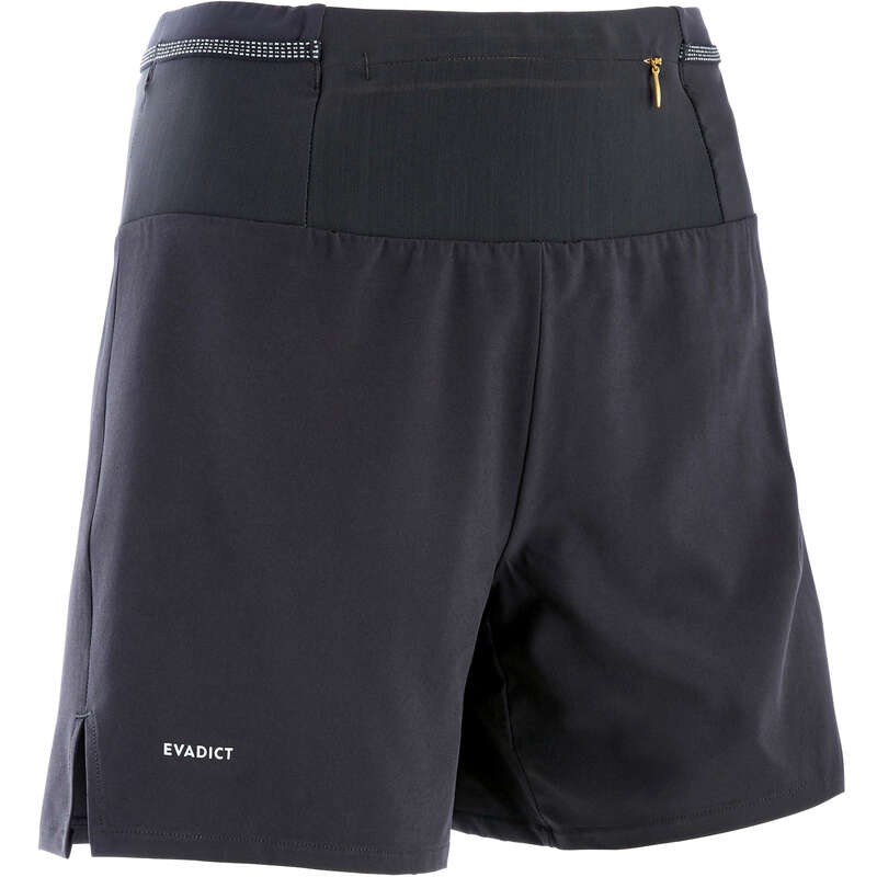 WOMAN TRAIL RUNNING CLOTHES Trail Running - W TRAIL BAGGY SHORTS BLACK EVADICT - Trail Running Clothes