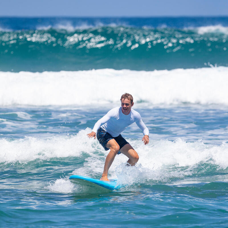 Tee Shirt anti UV surf top 100 manches longues homme blanc