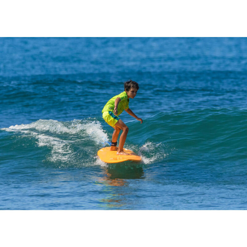 Tavola surf soft 500 6’ con leash e 3 pinne