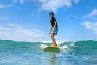 Casquette surf anti UV enfant bleu