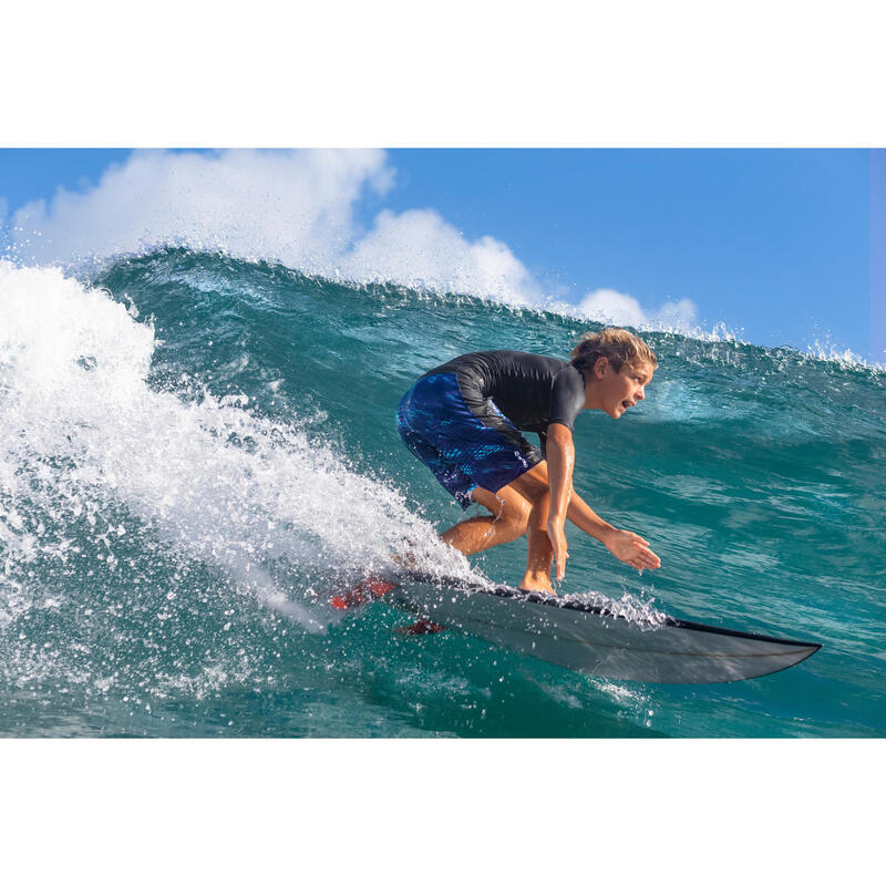 Boardshorts Surfen Jungen 900 Tween blau