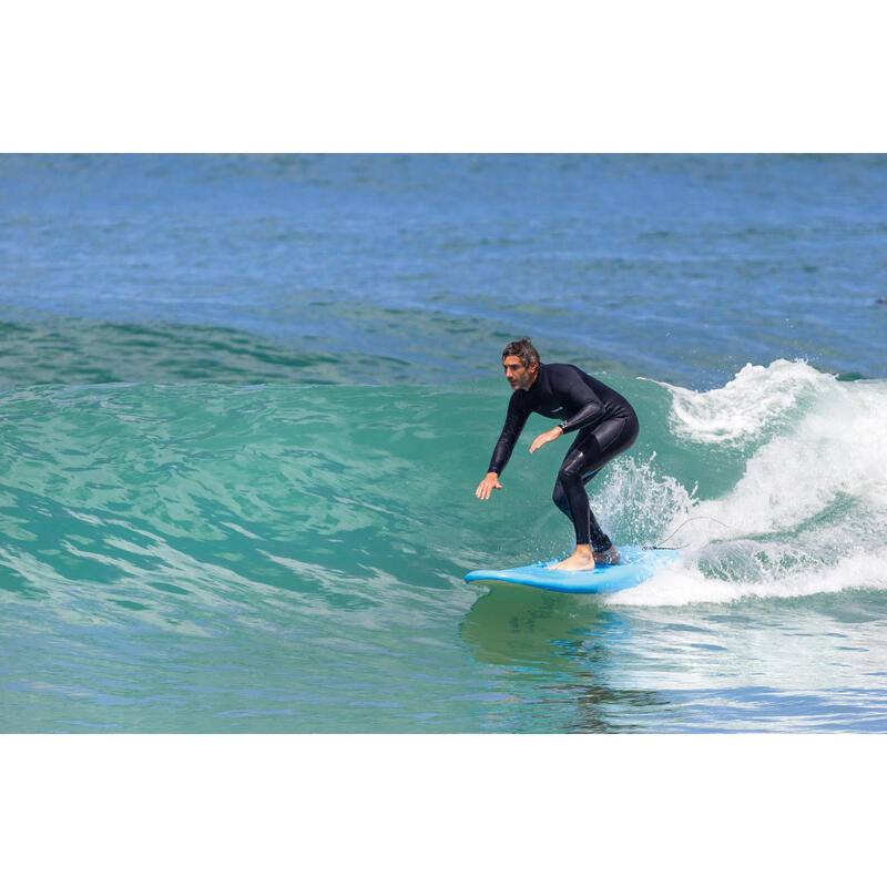 Wetsuit voor surfen heren 100 neopreen 2/2 mm blauw