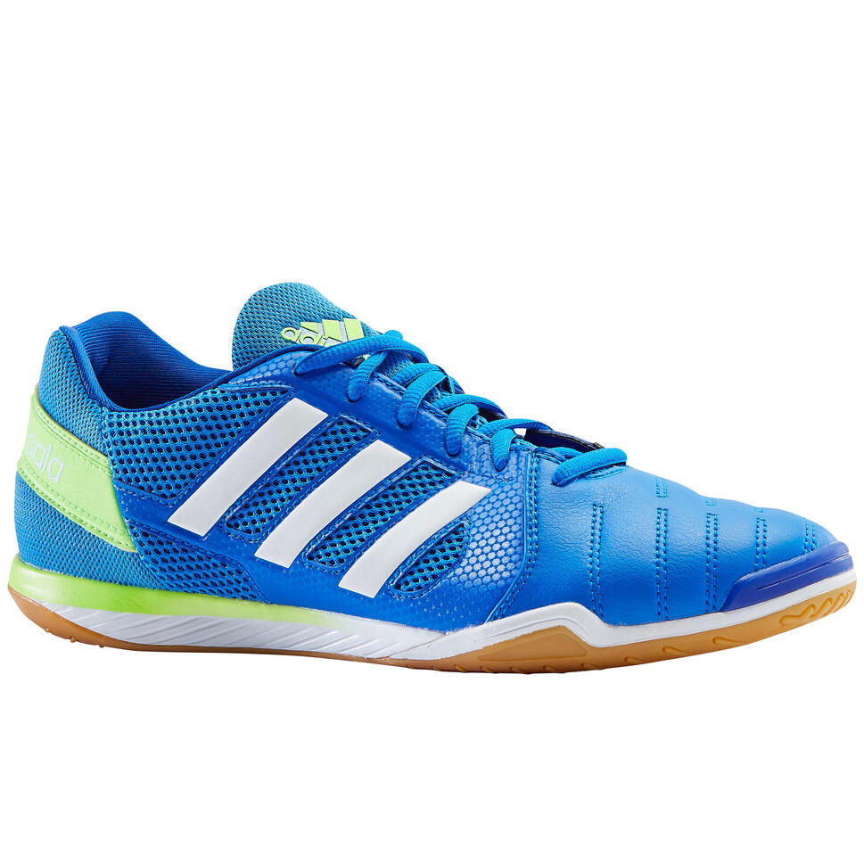 Chaussures de Futsal TOP SALA bleu vert ADIDAS Decathlon