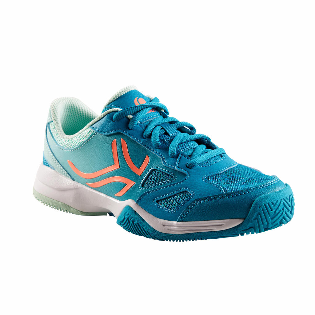 Tennisschuhe TS560 Turnschuhe Kinder türkis