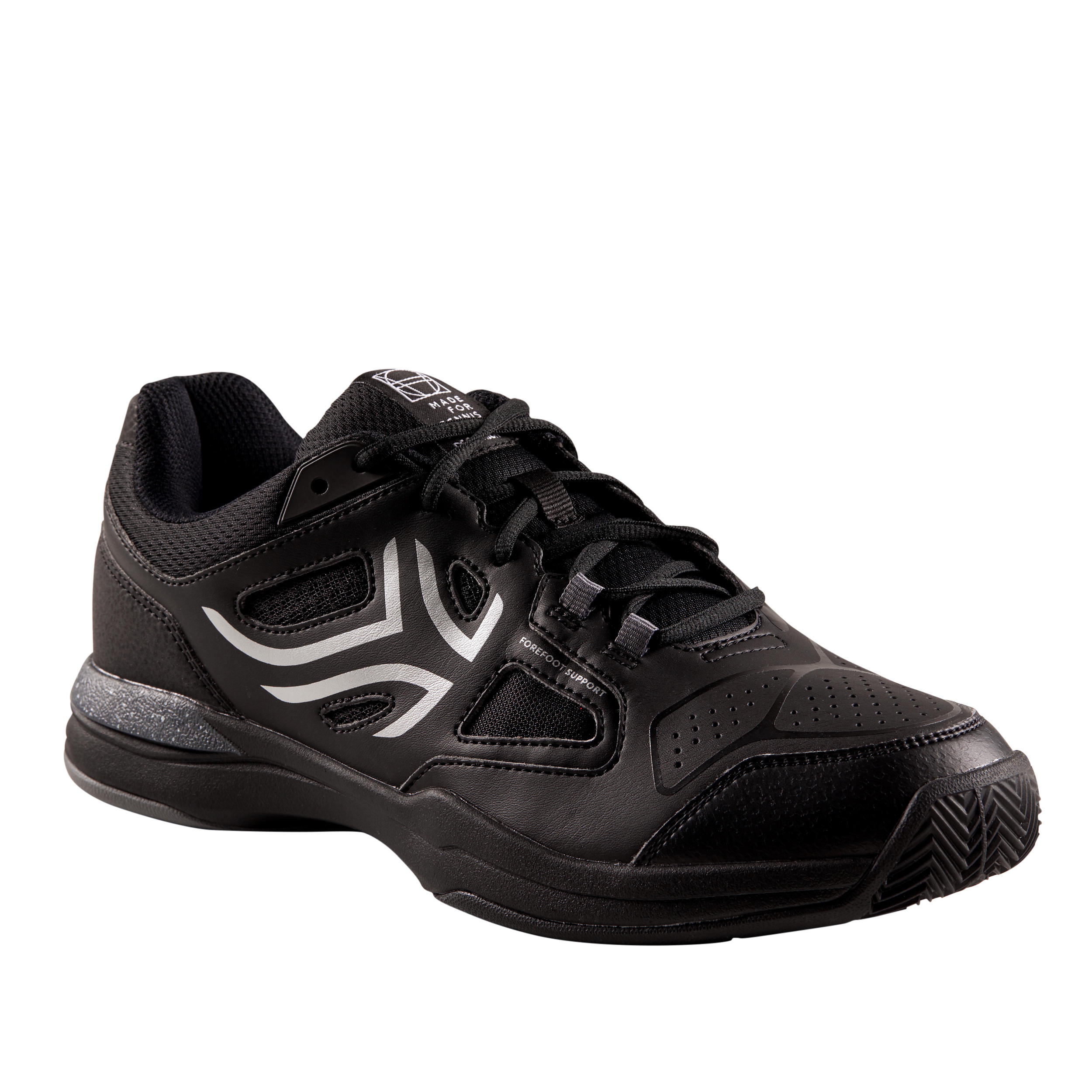 Men's Clay Court Tennis Shoes TS 500 - Black/Grey 1/8