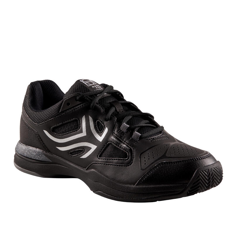 Încălțăminte Tenis pe Zgură TS500 Negru-Gri Bărbați