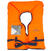 Brassière de sauvetage mousse adulte Storm 100N orange