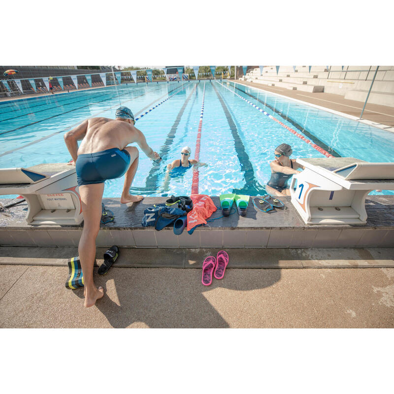 BeeGreen Bolsa de natación azul de malla para playa, bolsa de natación  grande para piscina, bolsa de red plegable para nadadores y animales