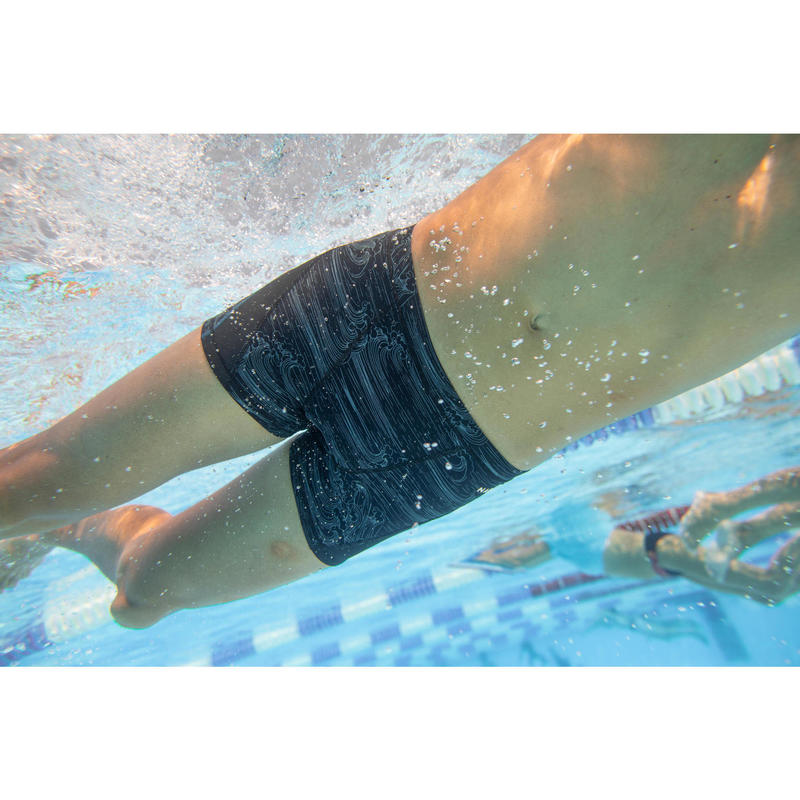 Maillot De Bain Natation Homme Boxer 500 Stab All Sea Bleu Nabaiji