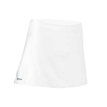 Women's Tennis Quick-Dry Skirt Essential 100 - White