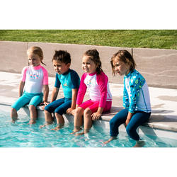 Baby Uv Protection Long Sleeve T Shirt White And Print Nabaiji Decathlon Baby Uv Protection Long Sleeve T Shirt White And Print Nabaiji Decathlon